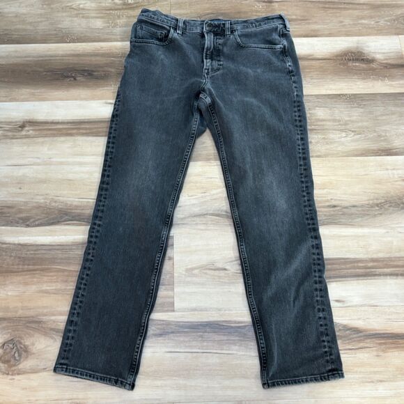 EVERLANE Jeans Mens 32 x 30 Faded Black The Slim Jean Stretch - Picture 1 of 12